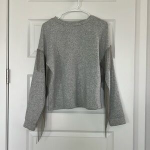 Grey Sweater w/ Fringe